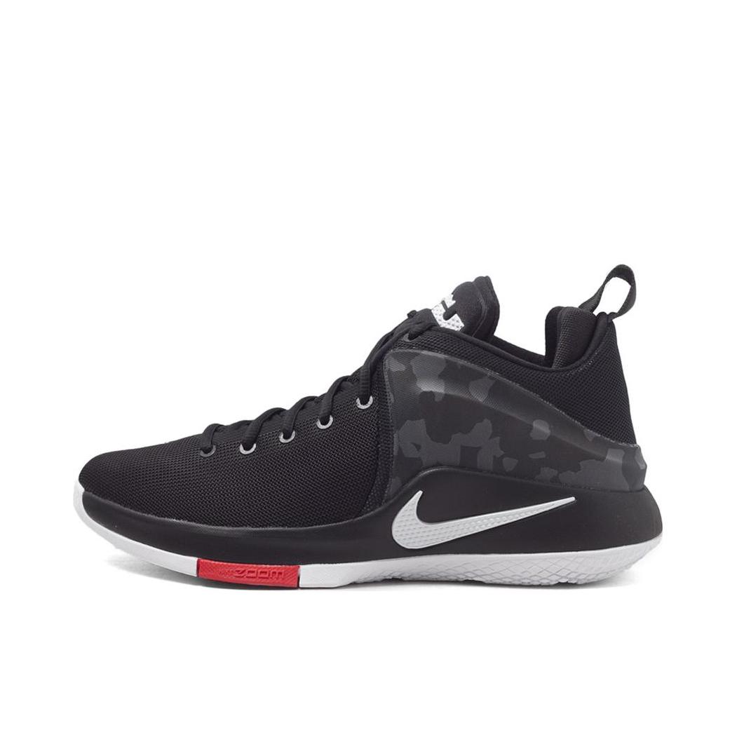 推荐商品：Nike Lebron Witness 詹姆斯 防滑耐磨 减震透气 圆头 时尚百搭 外场实战 篮球鞋 Black White Red 黑白勾
