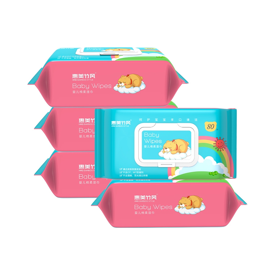推荐商品：惠美竹风 婴儿手口专用湿巾