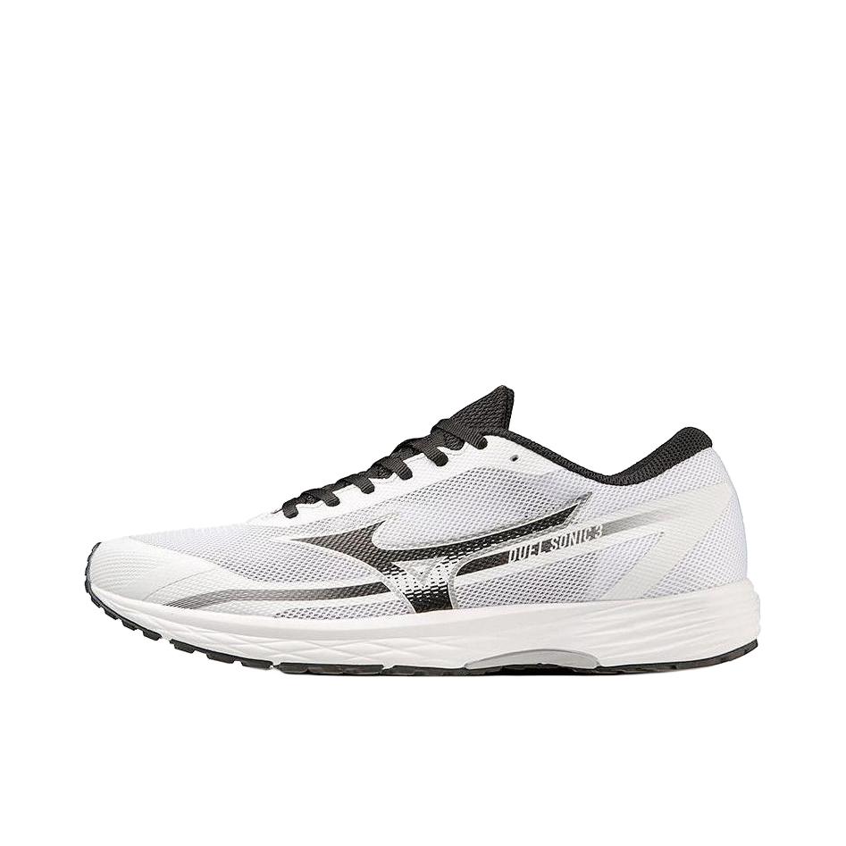 推荐商品：Mizuno/美津浓 Duel Sonic 3 休闲 减震防滑 低帮 耐磨 跑鞋 白色/黑色