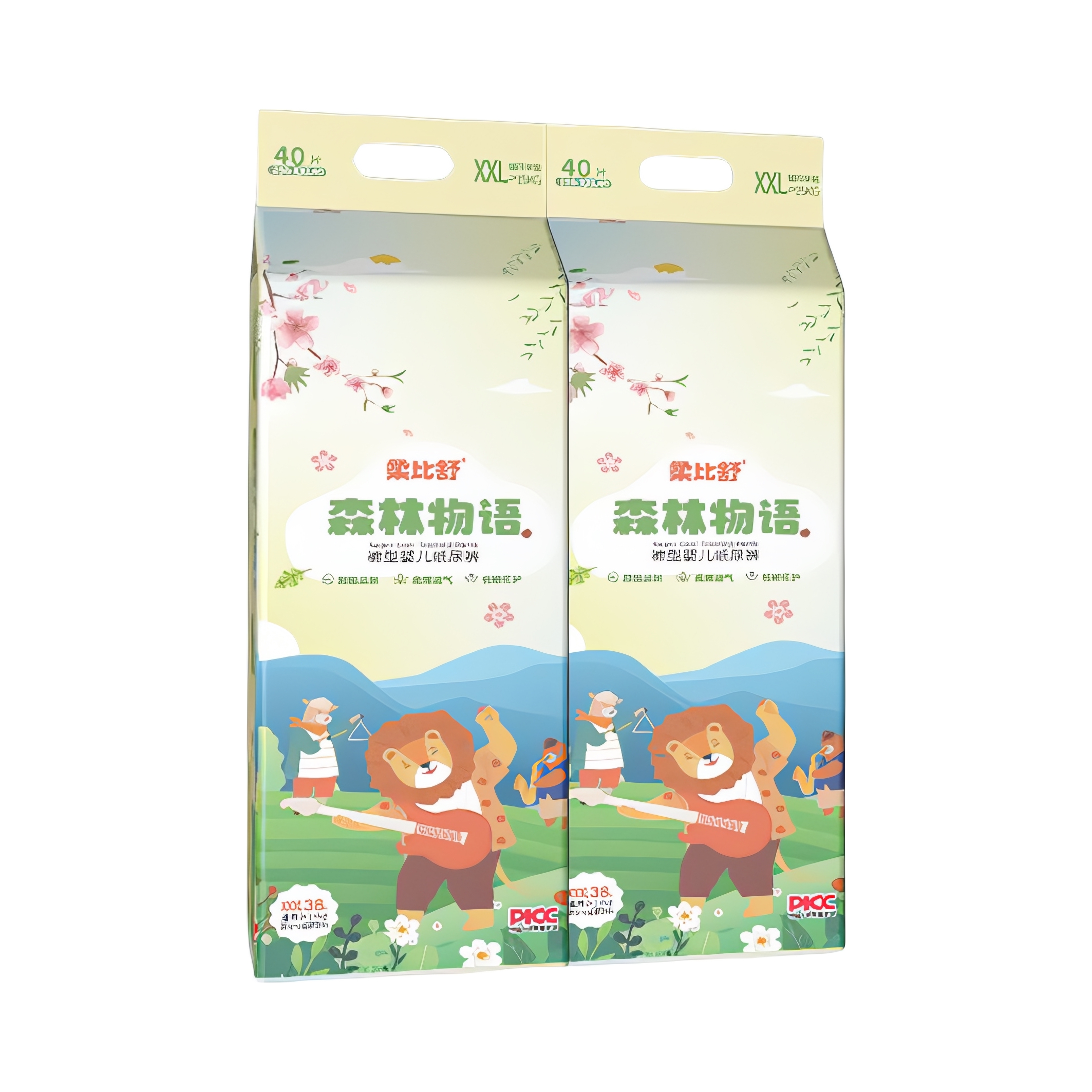 推荐商品：柔比舒/robasuk 森林物语全包臀拉拉裤XXL码 尿不湿