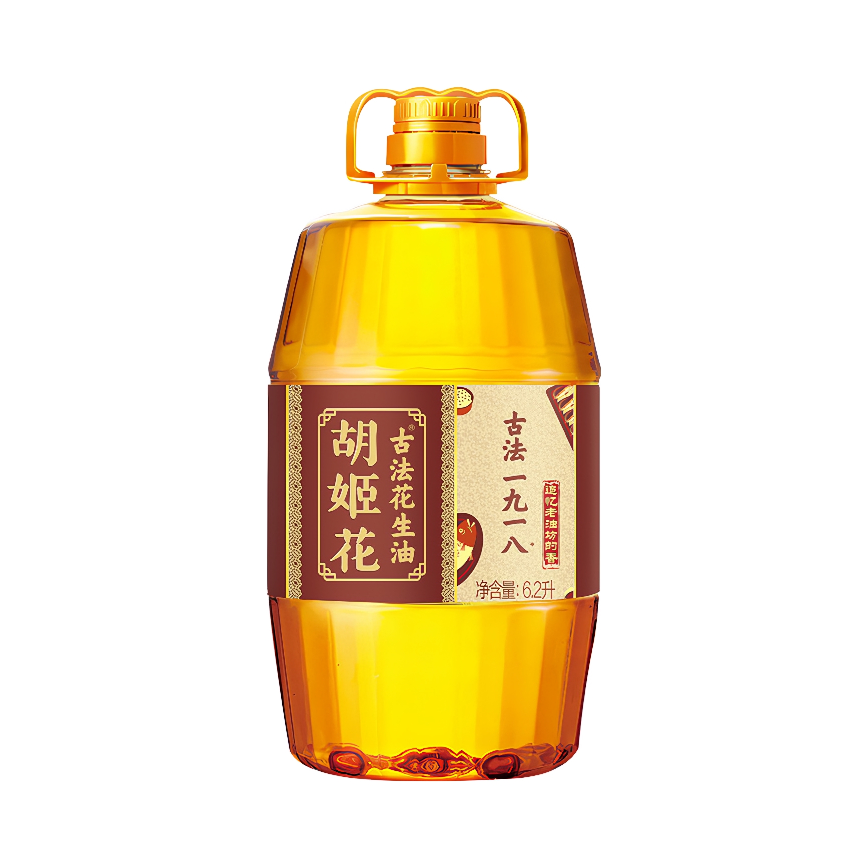 推荐商品：胡姬花 一九一八 古法 花生油 压榨5.7L