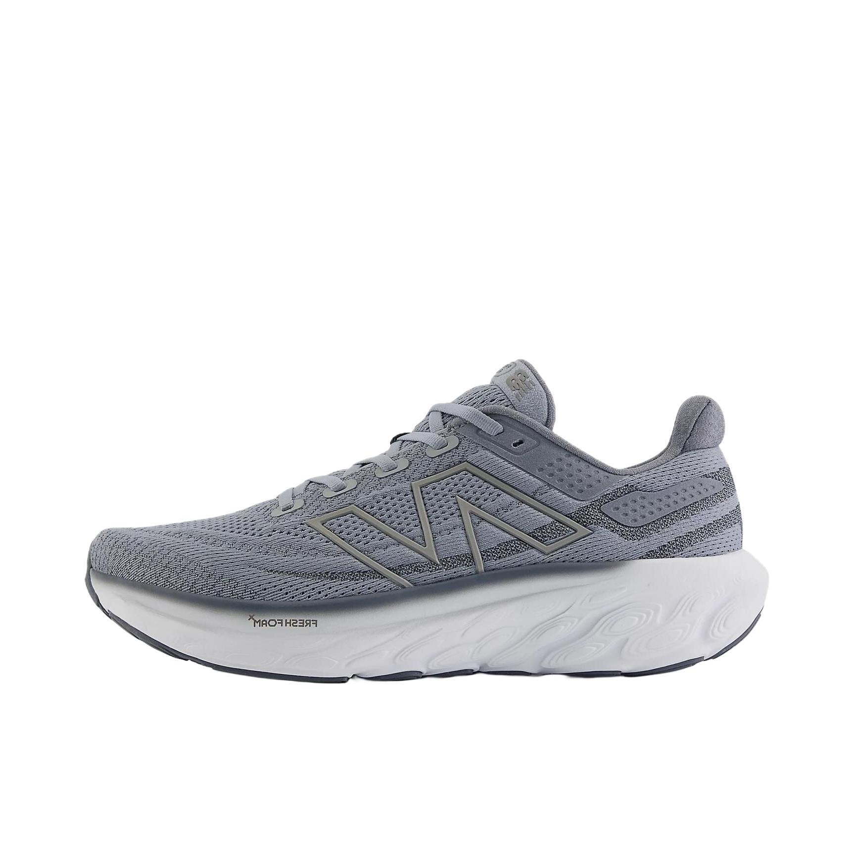 推荐商品：New Balance Fresh Foam X 1080v13 跑鞋 舒适缓震防滑耐磨慢跑圆头 灰色/白色