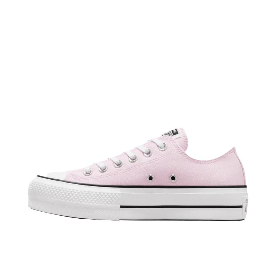 推荐商品：Converse/匡威 Chuck Taylor All Star Lift 帆布鞋 简约复古经典防滑耐磨舒适厚底圆头甜酷贴合松糕底流光风 淡粉色/白色