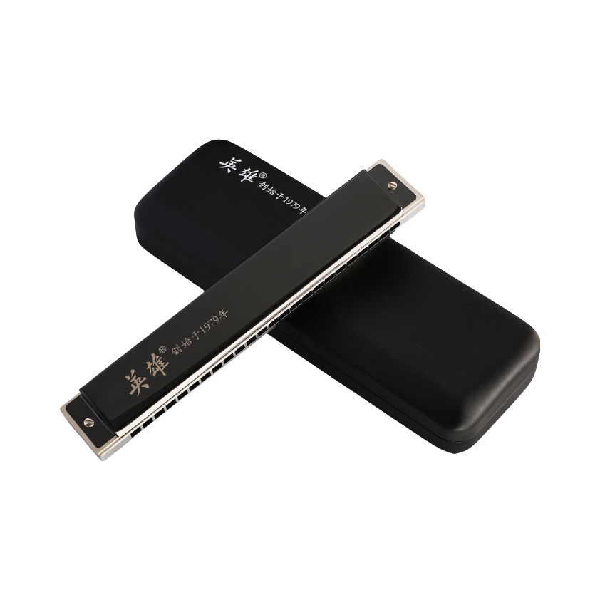 推荐商品：HERO/英雄 YX24D 24孔专业演奏单音铜格口琴