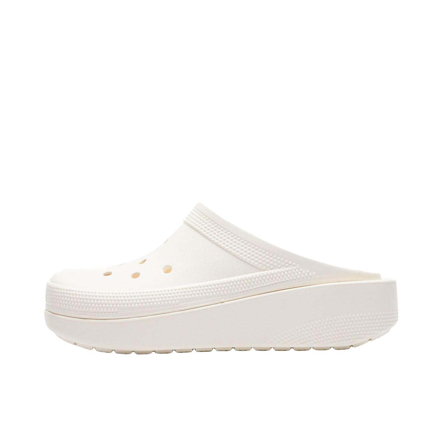 推荐商品：Crocs/卡骆驰 Classic Blunt Toe Clog 圆头舒适 透气包头 平底 套脚 沙滩鞋 洞洞鞋 拖鞋 白色