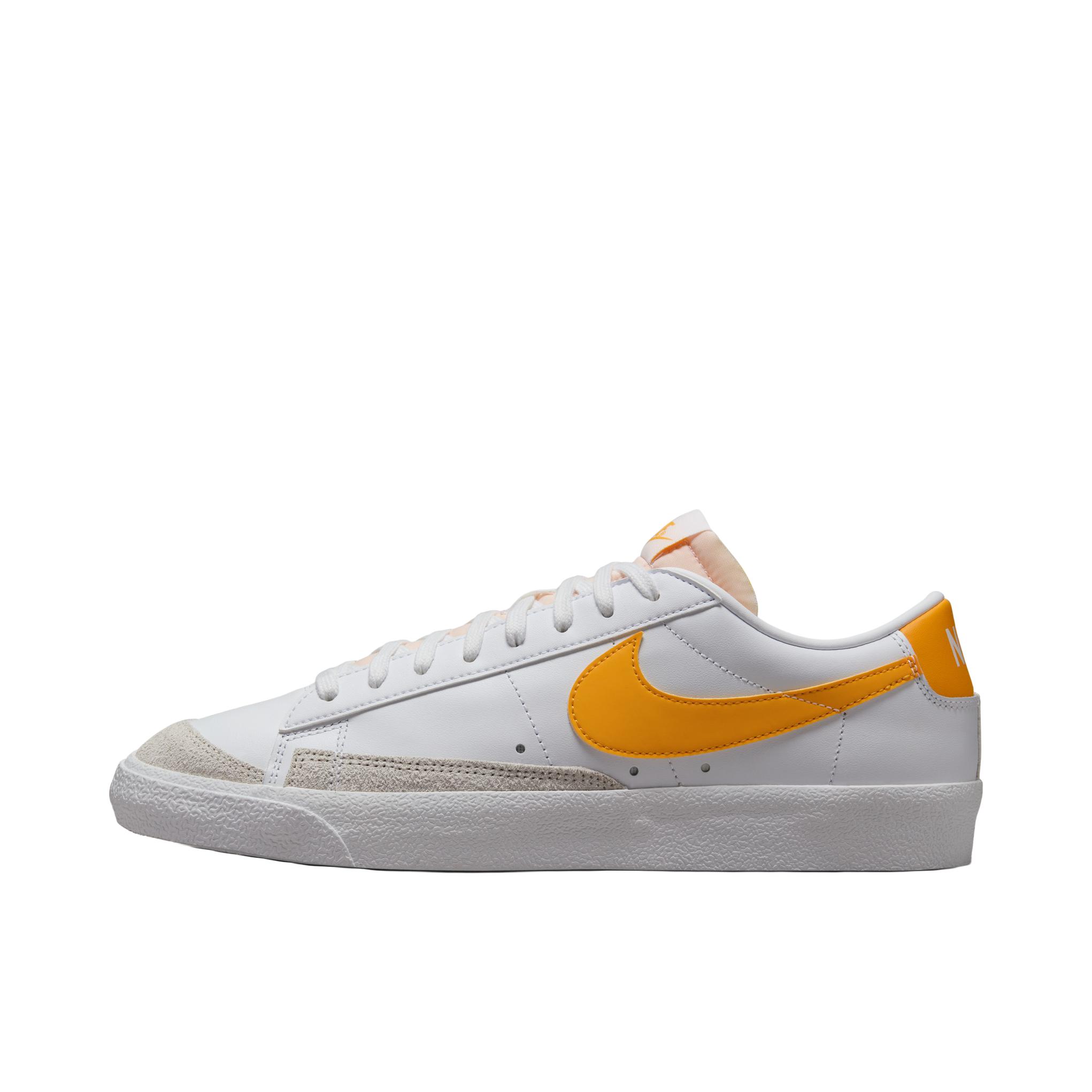 推荐商品：Nike Blazer 板鞋 经典复古防滑舒适百搭 白色/大学金/幻影灰