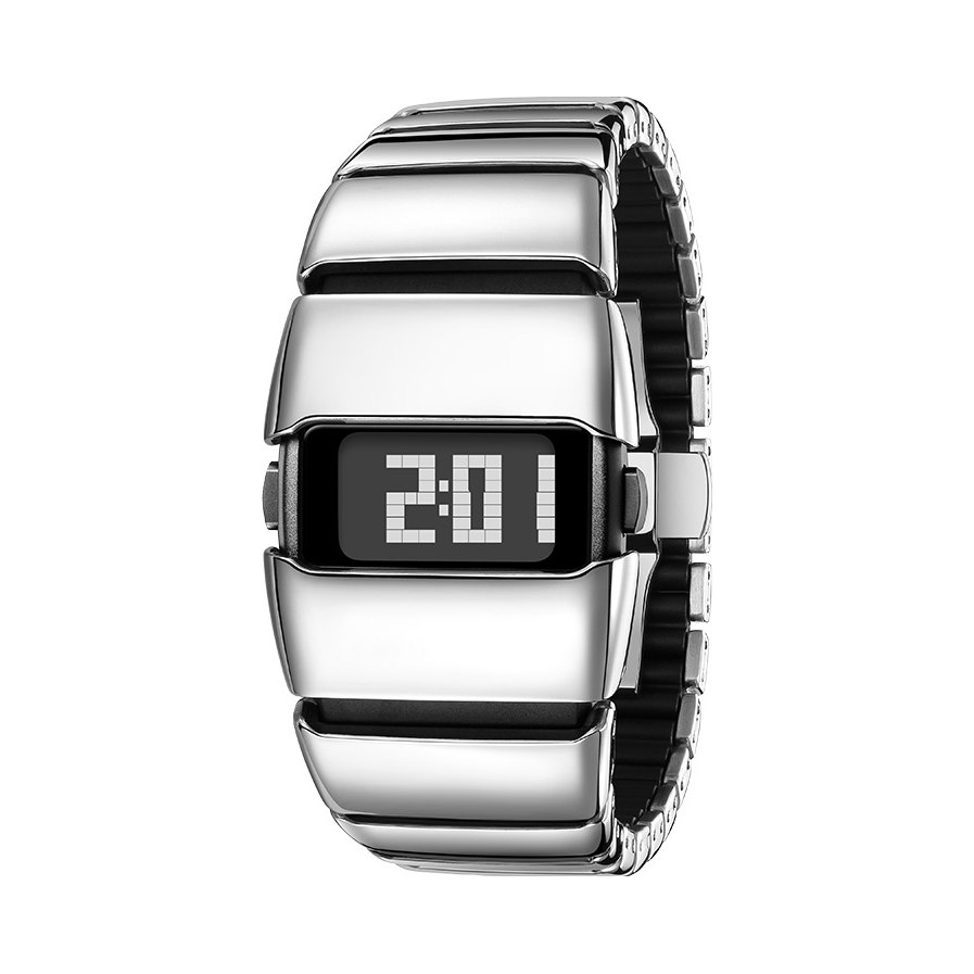 推荐商品：IB 致敬千禧简约运动防水复古百搭时尚平价多功能数显精钢表带机械风电子机芯男女同款手表