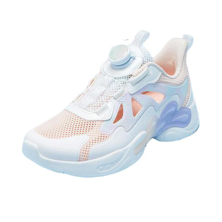 推荐商品：特步 减震耐磨 网面透气 舒适百搭 户外 低帮 运动鞋儿童 676214329160 大童/香桃色/帆白