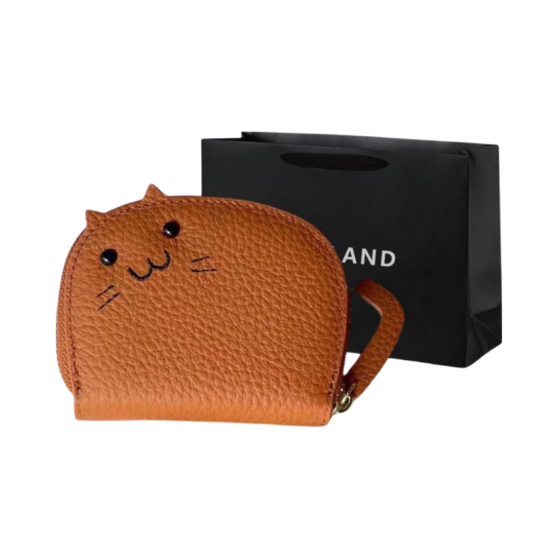 推荐商品：PINK·LAND 可爱多卡位风琴精致高级感防消磁随身高端装证件拉链牛皮小巧超薄款卡包