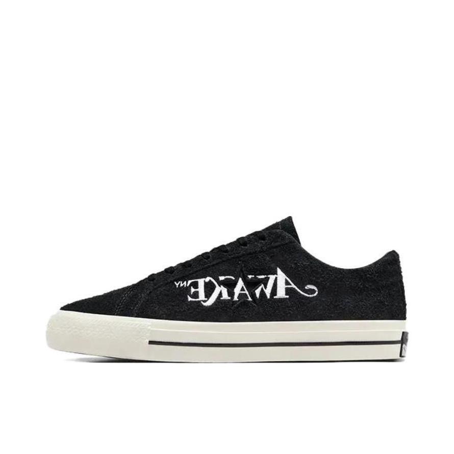 推荐商品：Converse/匡威 One Star Pro 翻毛皮 潮流复古 舒适 耐磨 防滑 板鞋 Awake NY/黑色