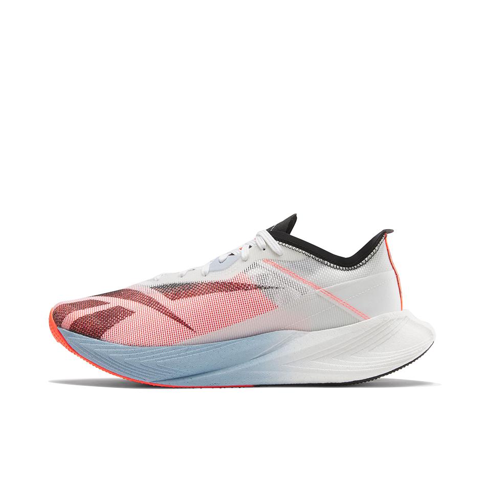 推荐商品：Reebok/锐步 Floatride Energy X 跑鞋 舒适耐磨回弹太空碳板织物马拉松 男款/白色/红色