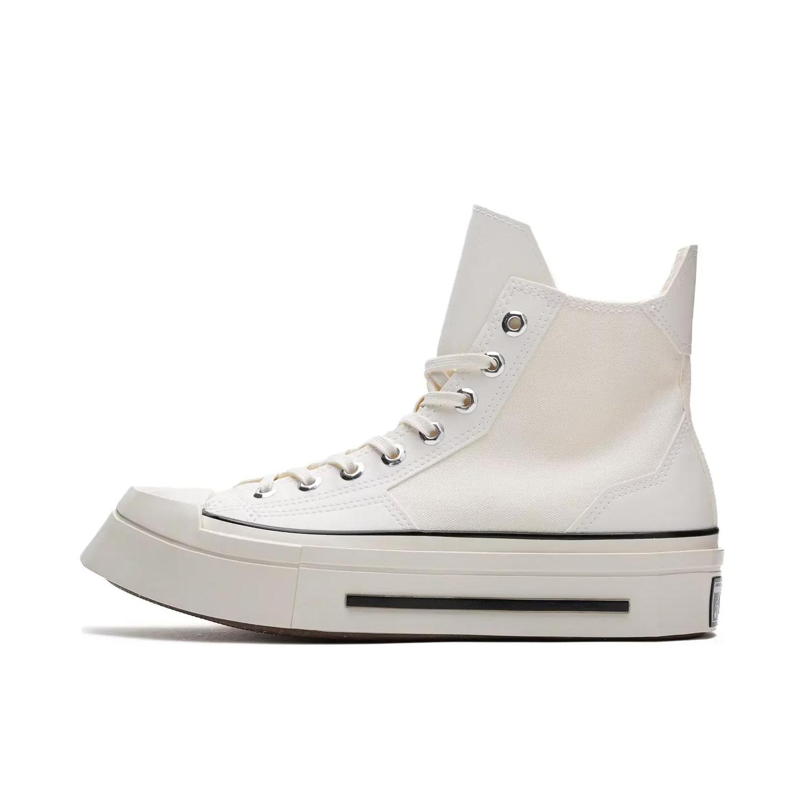 推荐商品：Converse/匡威 Chuck 70 防滑耐磨轻便透气舒适百搭拼接感方头 帆布鞋 白色