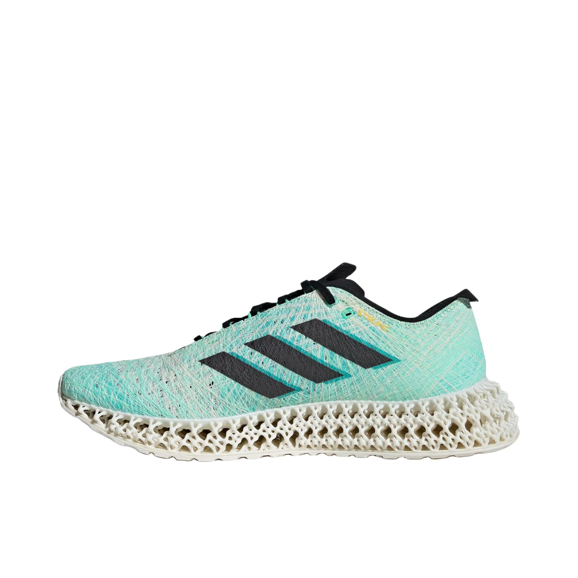 推荐商品：adidas 4D FWD Pulse 跑鞋 减震回弹防滑耐磨网面透气织物 绿色/黑色