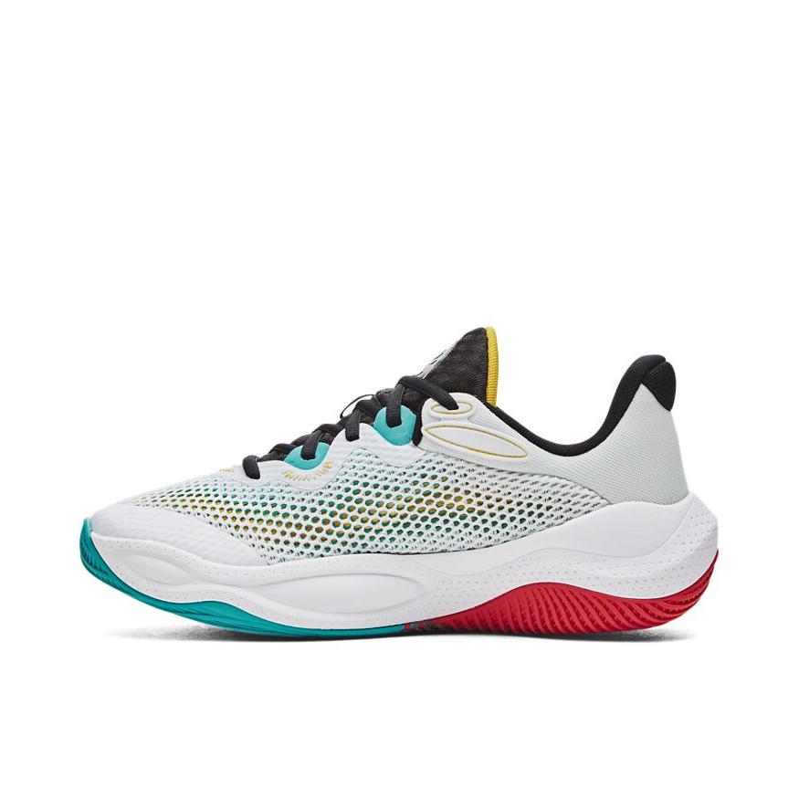 推荐商品：Under Armour/安德玛 Curry Splash 24 防滑耐磨 舒适透气 减震 百搭时尚 篮球鞋 白色/绿色