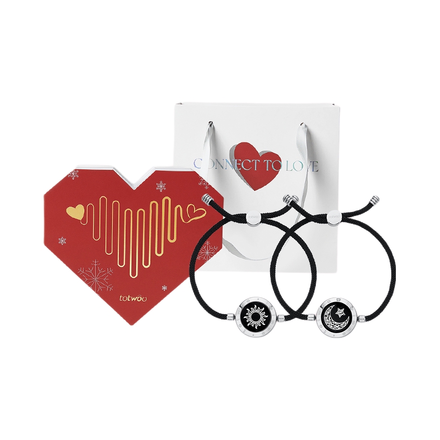 推荐商品：totwoo 震动款智能感应费加罗链异地恋神器原创智能情侣手链