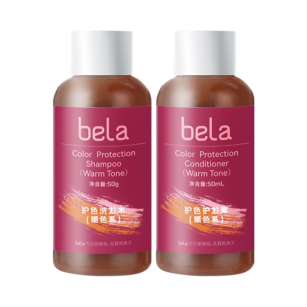推荐商品：bela 染后锁色固色柔顺亮泽洗护套装 防褪色护色去黄
