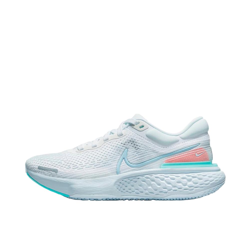 推荐商品：Nike ZoomX Invincible Run 跑鞋 缓震轻便防滑耐磨网面透气织物碳板运动回弹 白色/活力宝蓝/火山红/氢蓝 