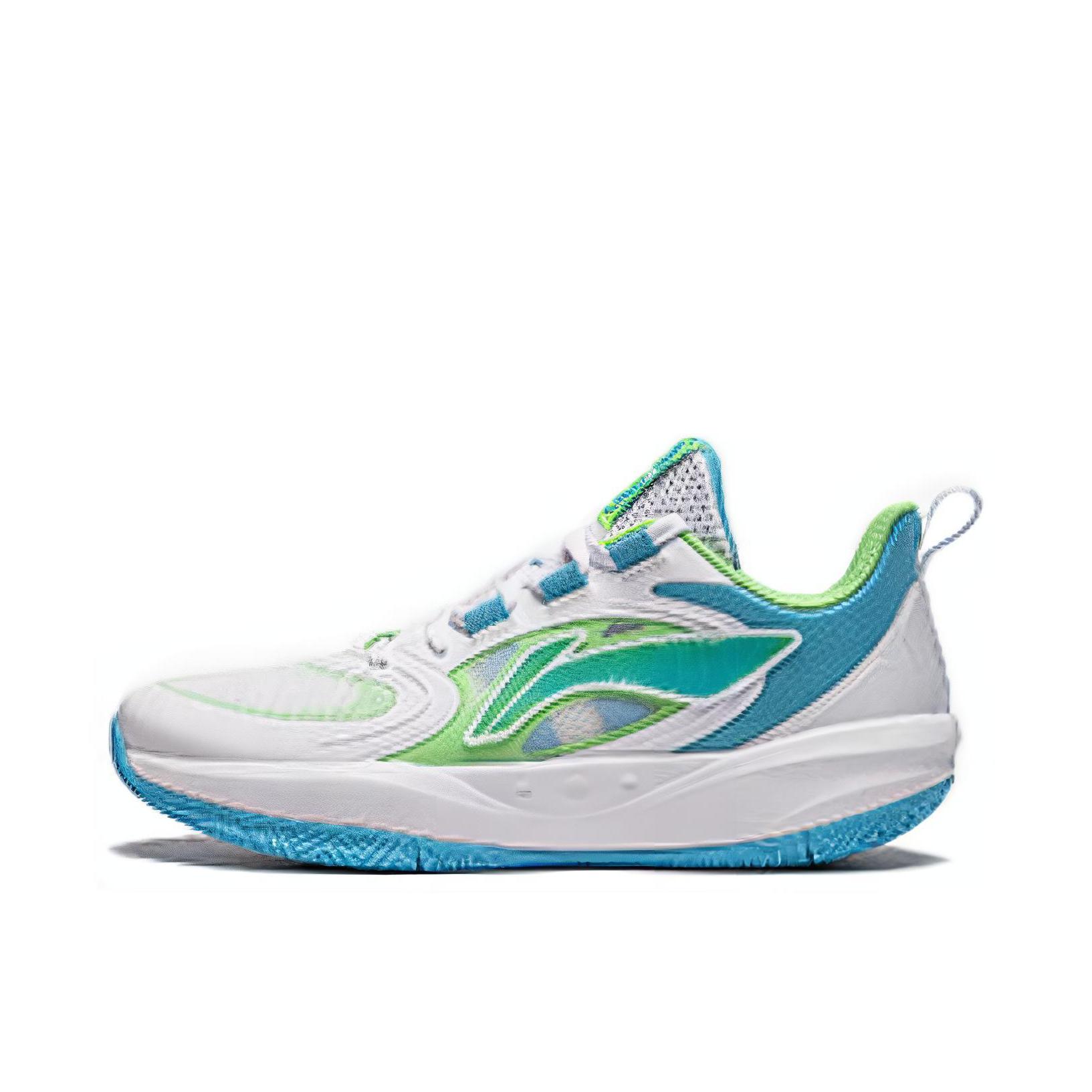 推荐商品：李宁  光能Pre  轻便回弹 防滑耐磨 网面透气 支撑 圆头 轻质 织物 抗扭包裹 合成革 儿童  篮球鞋 大童/标准白/学士蓝