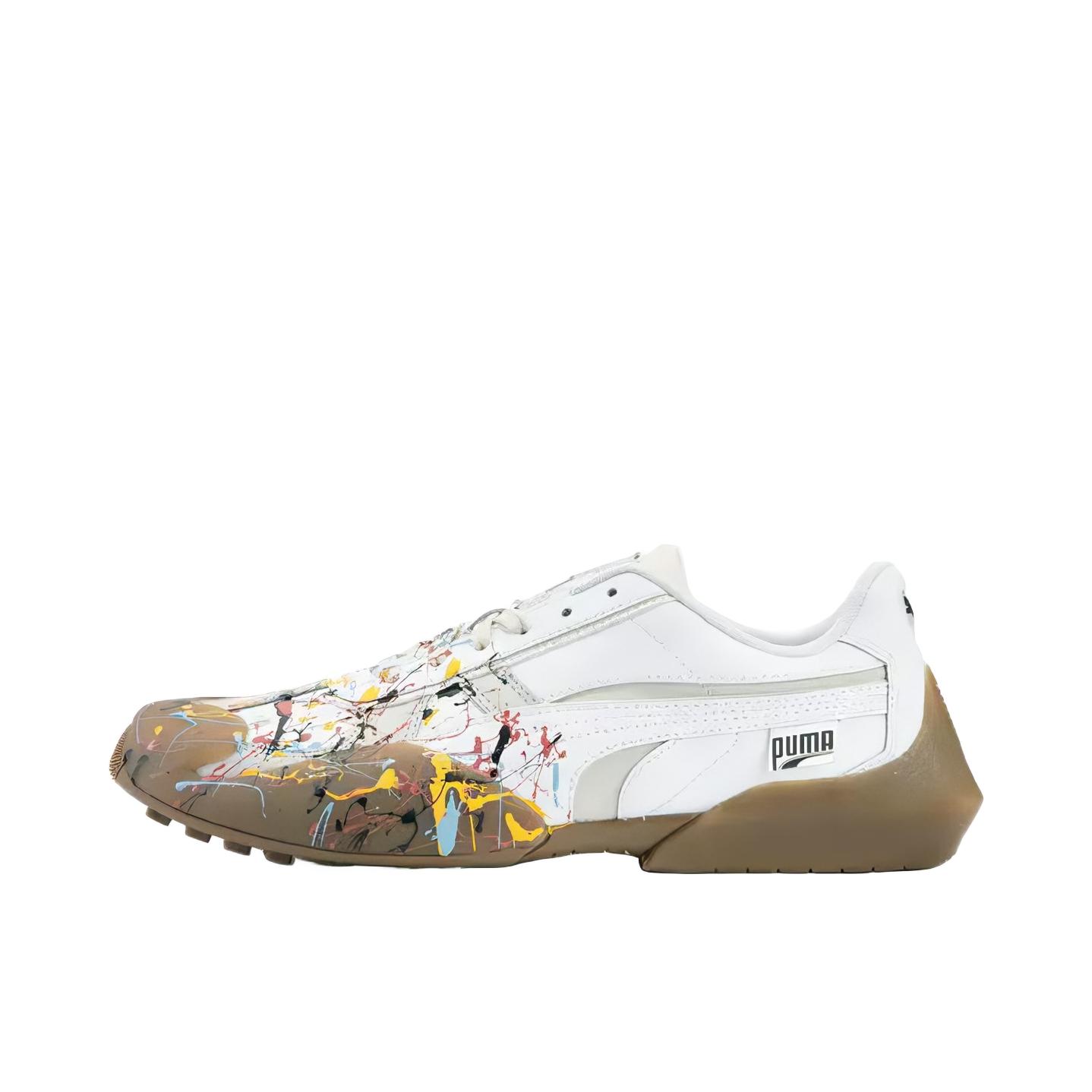 推荐商品：Puma/彪马 Vaderon Splatter 运动休闲鞋 系带低帮泼墨 Puma 雪白色