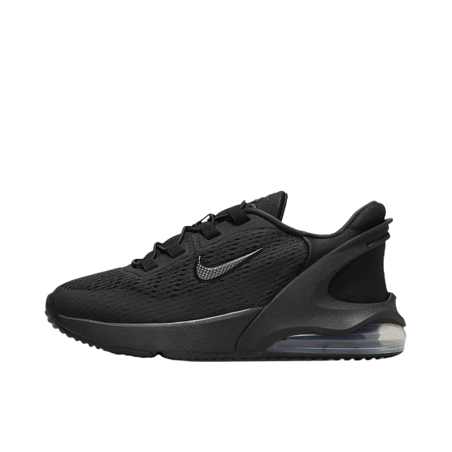 推荐商品：Nike Air Max 270 GO 跑鞋 轻便透气防滑耐磨舒适缓震网布运动易穿脱合成革 大童/黑色 