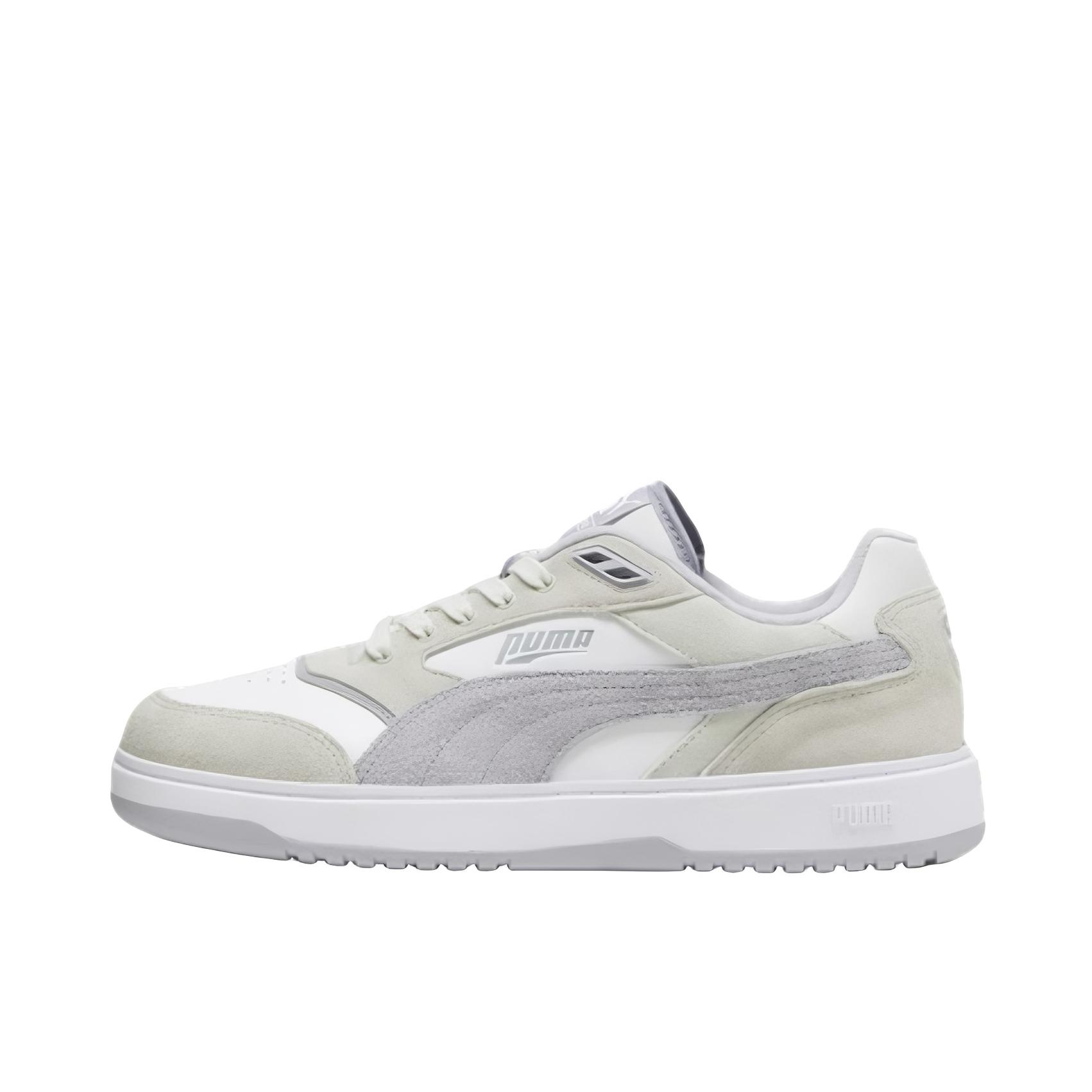 推荐商品：Puma/彪马 Doublecourt Prm 百搭复古 潮流简约 防滑耐磨 舒适轻便 透气 薄底 板鞋 白色/浅灰