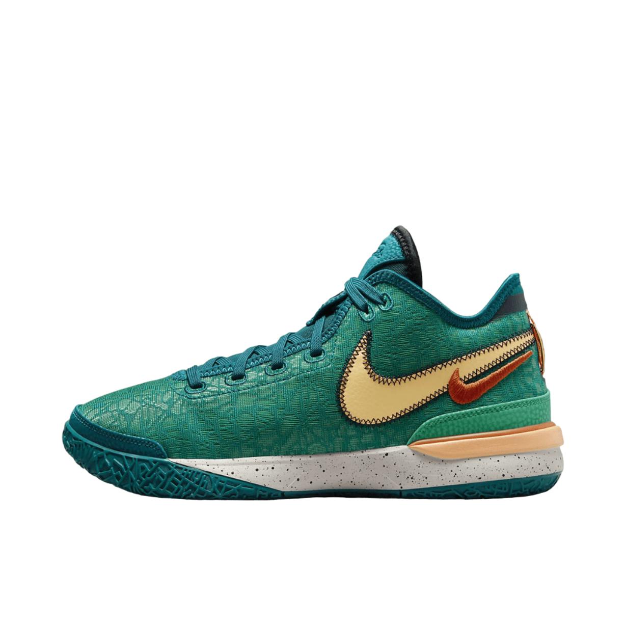 推荐商品：Nike Zoom LeBron NXXT Gen布朗尼一代 篮球鞋 抗扭缓震防滑耐磨透气回弹包裹性训练实战 国外版/绿色/黄色