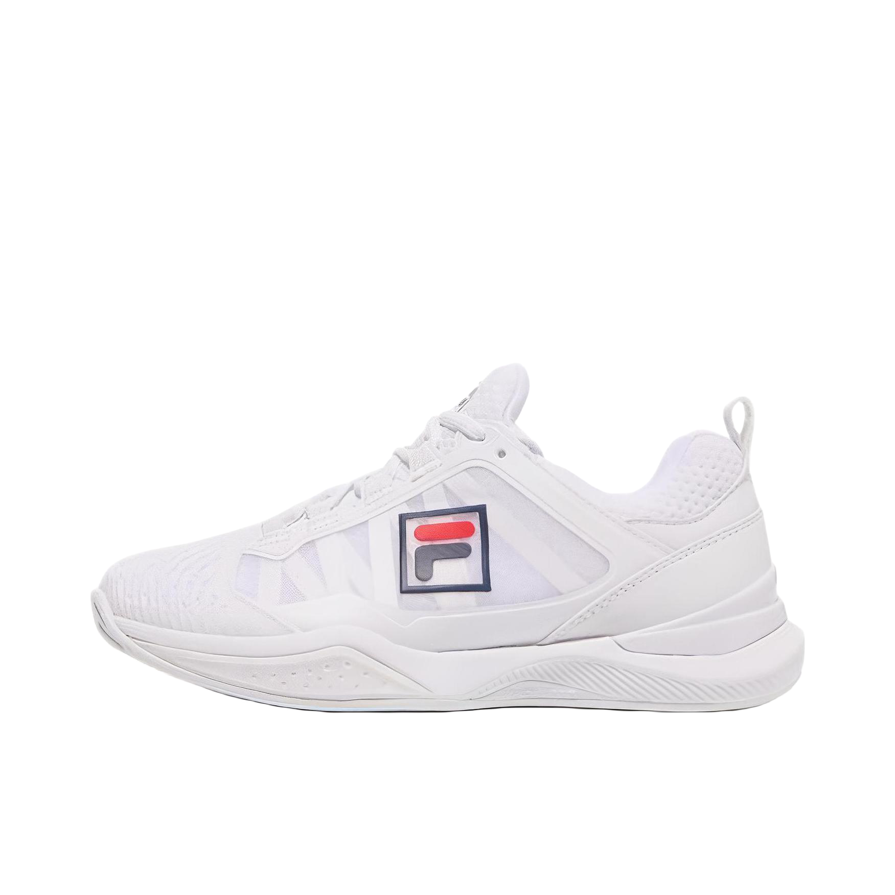 推荐商品：FILA/斐乐 Speed Serve 性能耐磨 透气防滑 网球鞋 全白色