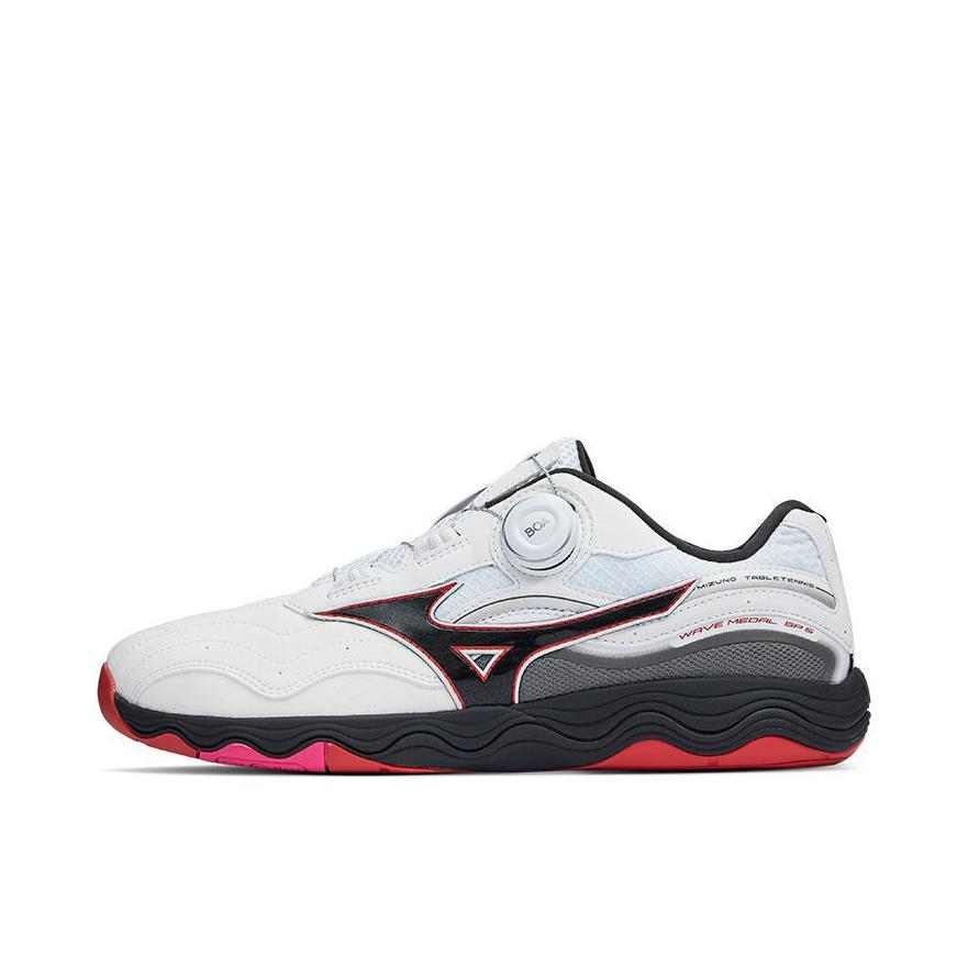 推荐商品：Mizuno/美津浓 Wave Medal SP5 比赛 缓震 乒乓球鞋 白色/黑色/红色
