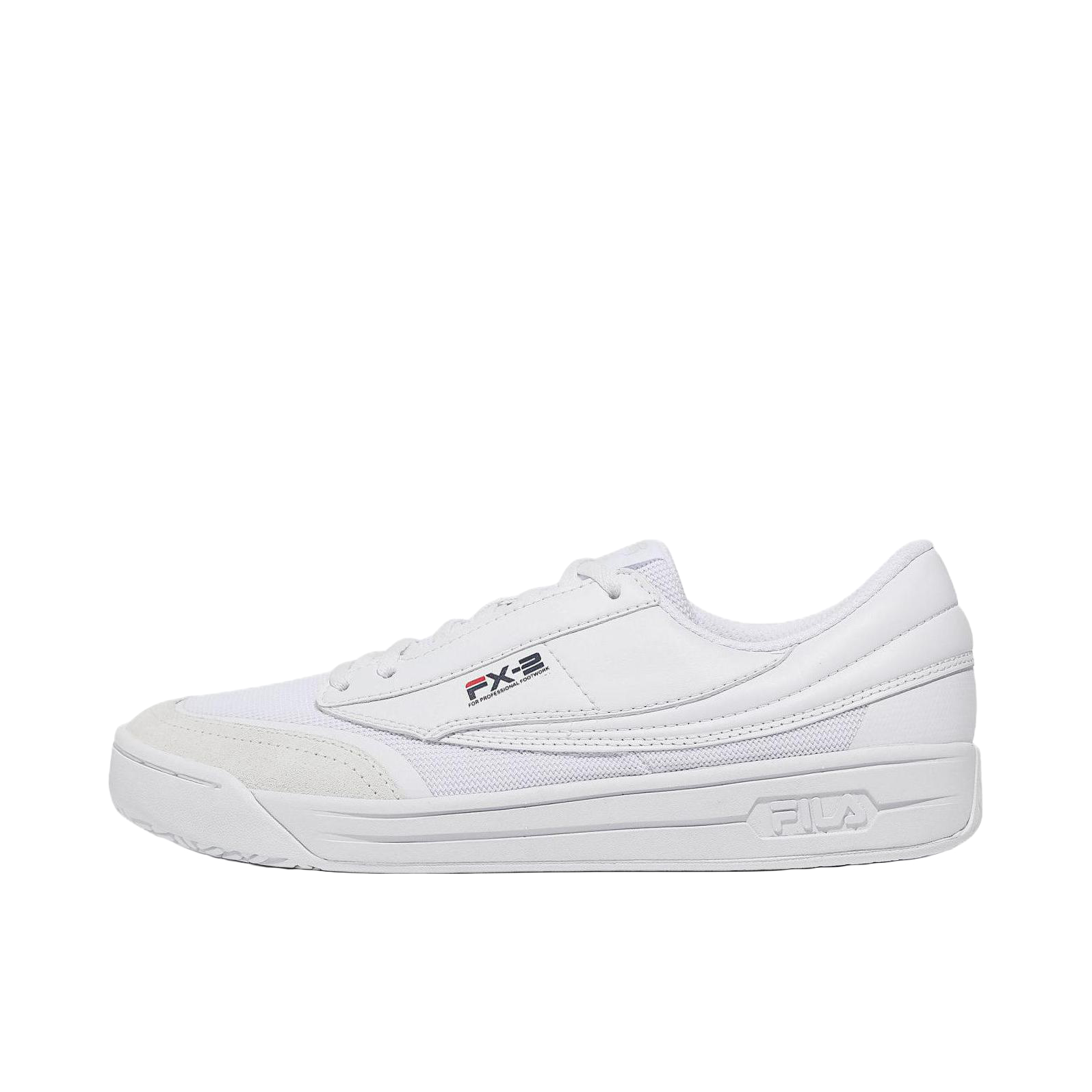 推荐商品：FILA/斐乐 Tennis Authentic T5 防滑 韩版 系带 运动休闲鞋 1TM01903F 白色/米色
