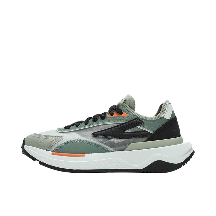 推荐商品：FILA/斐乐  Pioniere  舒适百搭 潮流 防滑耐磨 织物  老爹鞋 睡莲绿/罗登绿