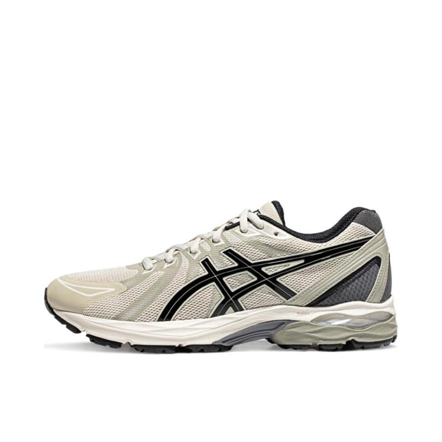Asics/亚瑟士 Gel-Flux CN 跑鞋 网眼透气舒适回弹防滑耐磨缓震时尚百搭合成革织物长跑 米灰色/黑色