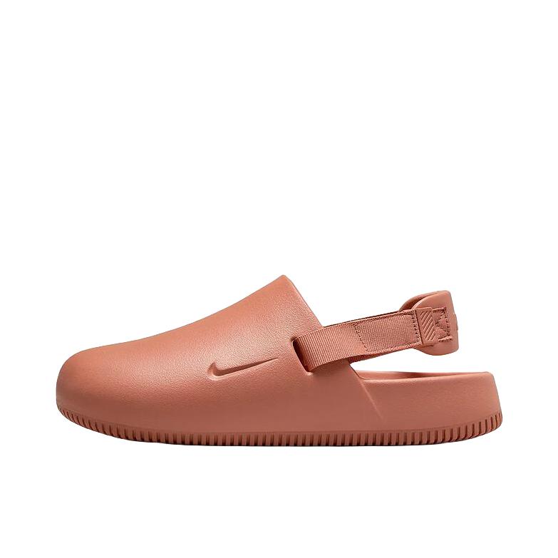 推荐商品：Nike Calm Mule 凉鞋 舒适百搭防滑耐磨增高包头轻便透气橡胶底休闲抓地回弹 酒红色