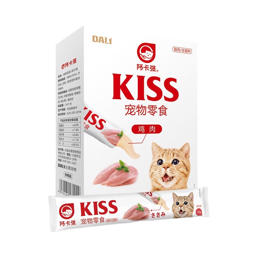 推荐商品：阿卡强 综合营养系列猫条 猫咪零食