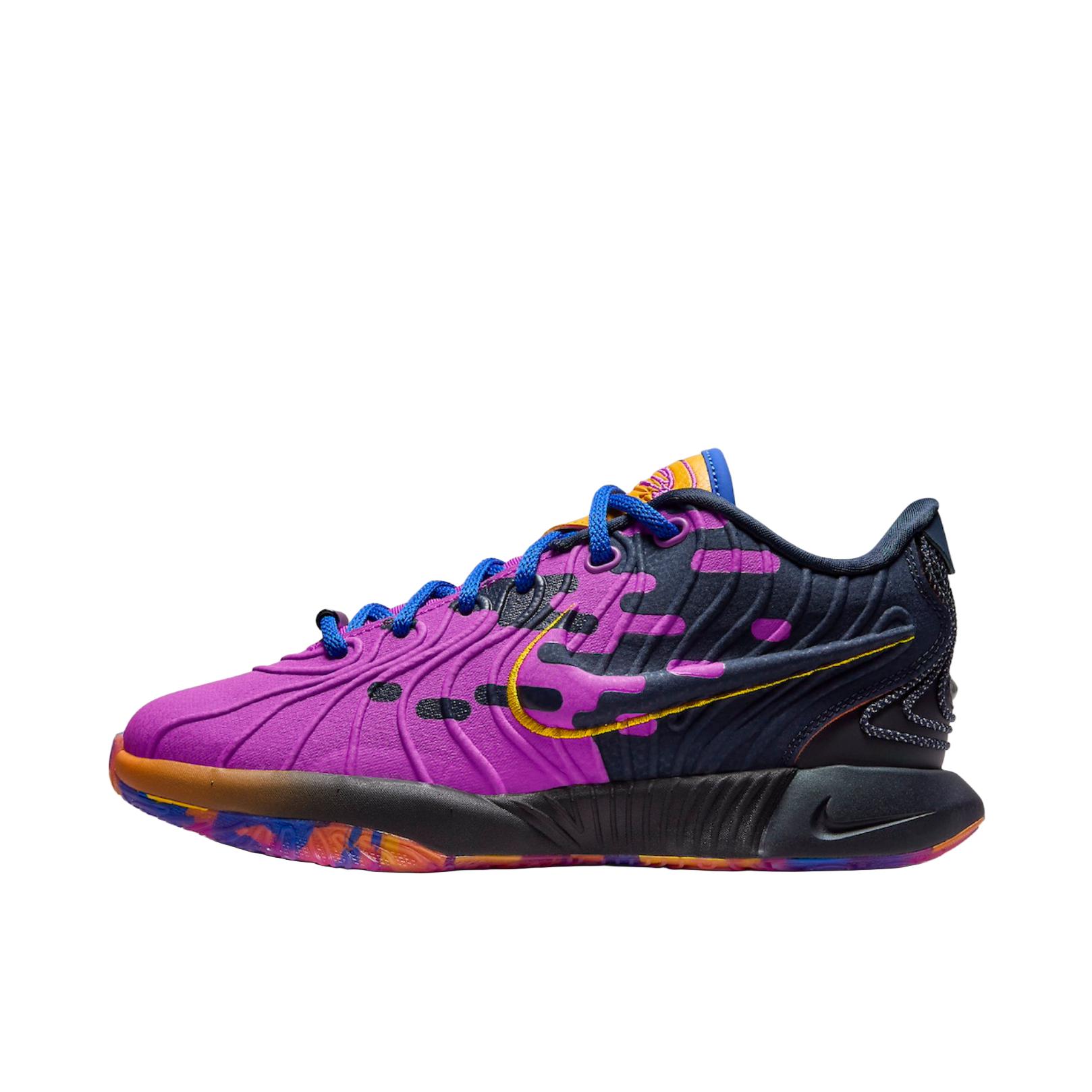 推荐商品：Nike Zoom Lebron 21 詹姆斯 篮球鞋 缓震抗扭耐磨轻便支撑抓地训练 GS/紫色/黑色