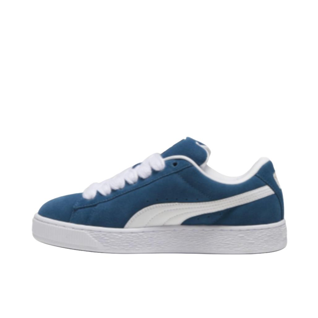 推荐商品：Puma/彪马 Suede XL 面包鞋 板鞋 薄底舒适百搭轻便耐磨复古 蓝色/白色