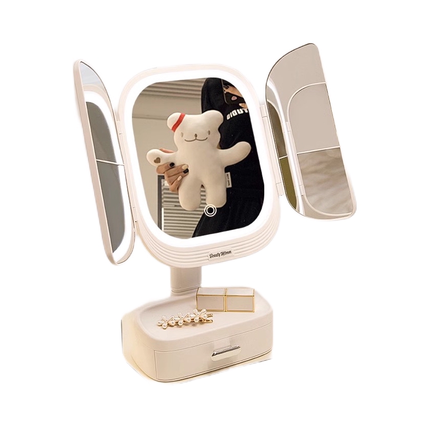 推荐商品：大宿小舍 折叠高清化妆镜