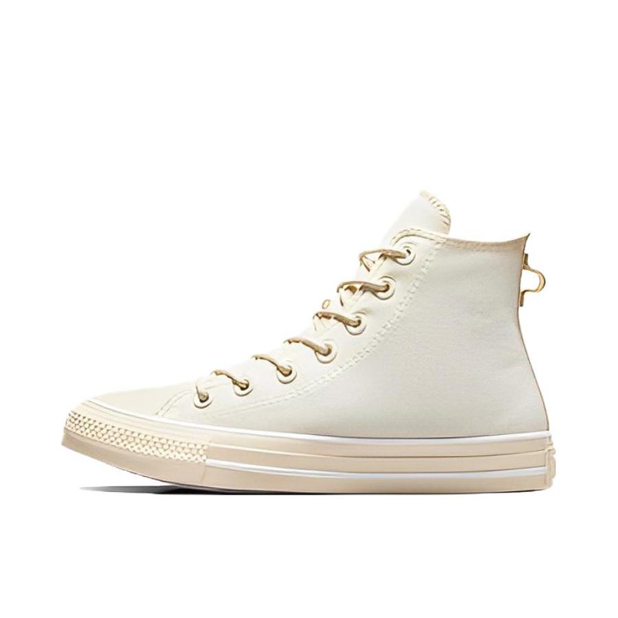 推荐商品：Converse/匡威 Chuck Taylor All Star 帆布鞋 常青款轻便防滑耐磨百搭复古圆头减震贴合高帮 粉色/浅黄色