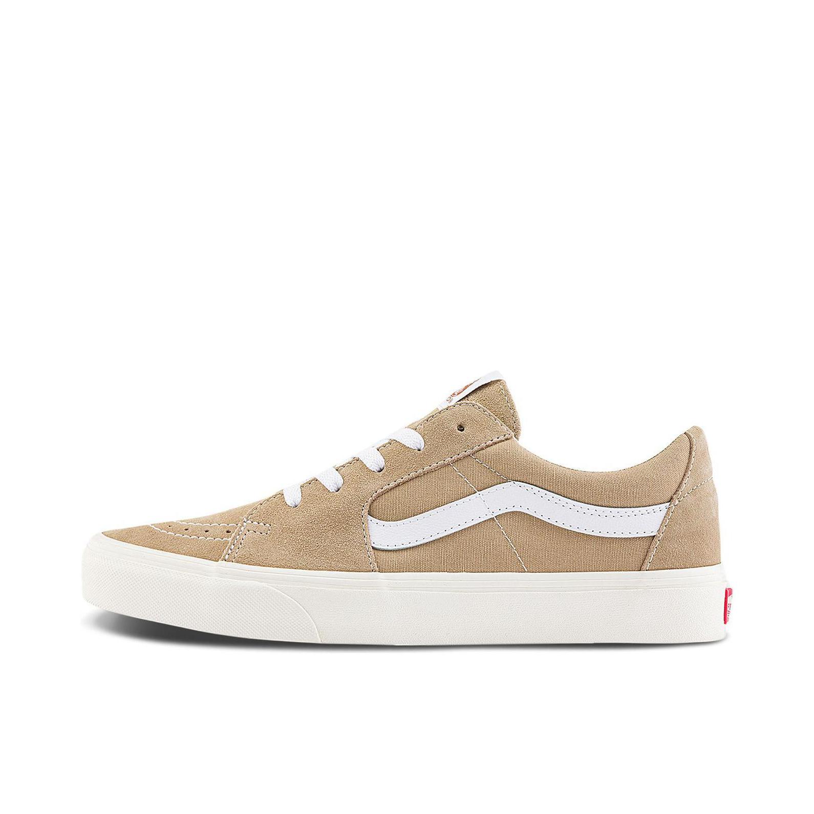 推荐商品：Vans/范斯 SK8-Low 板鞋 防滑耐磨舒适减震潮流拼接百搭休闲复古风帅气高街运动简约风薄底 土黄色