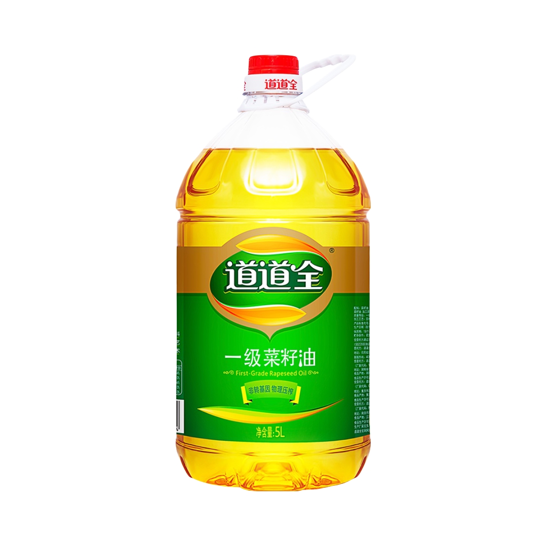 推荐商品：道道全 一级压榨 菜籽油 非转基因物理压榨纯正