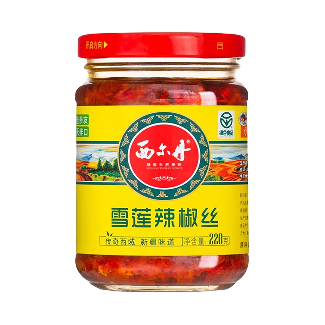 推荐商品：西尔丹 雪莲辣椒丝 瓶装