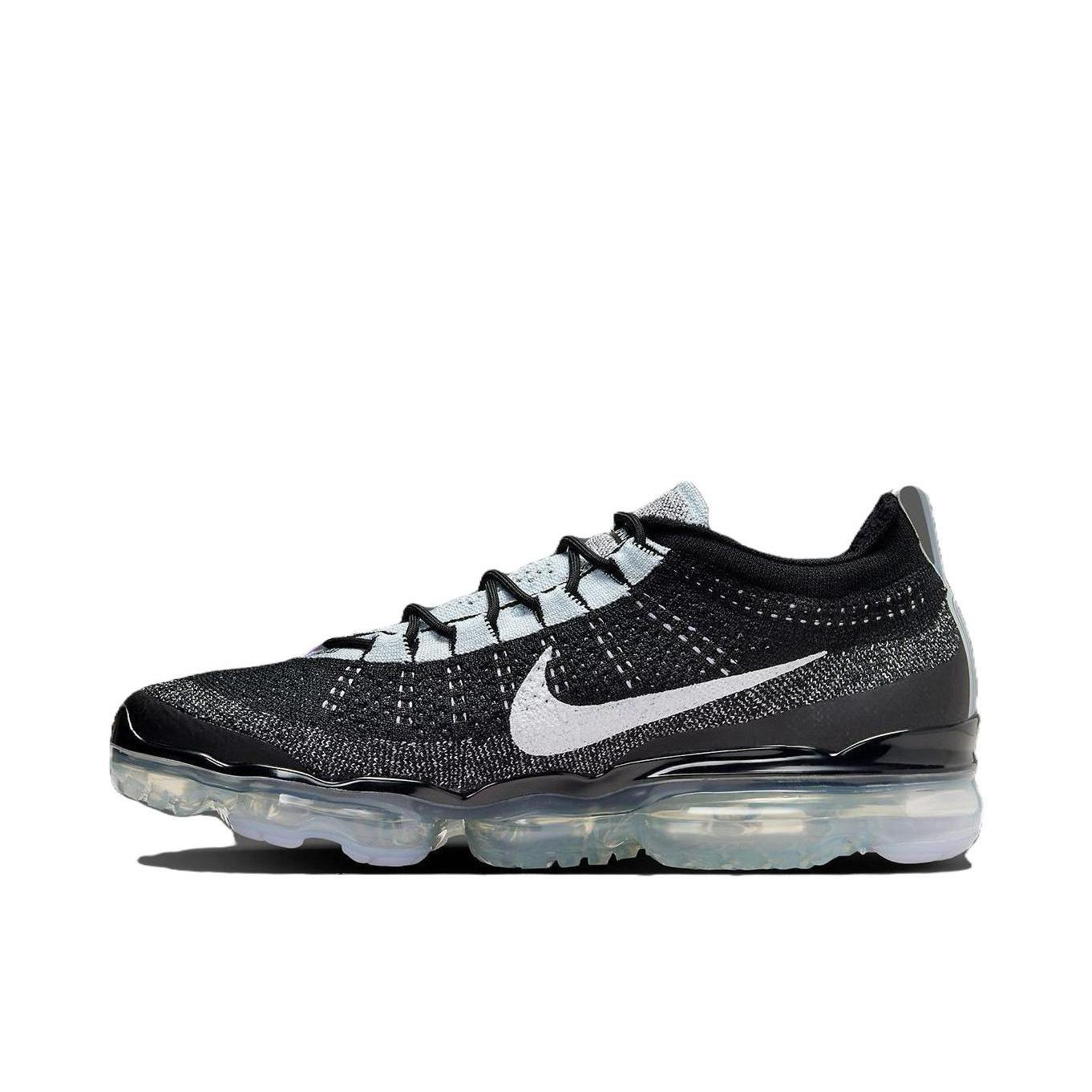 推荐商品：Nike Vapormax Flyknit 跑鞋 防滑耐磨缓震回弹透气轻便支撑圆头 黑色/浅蓝