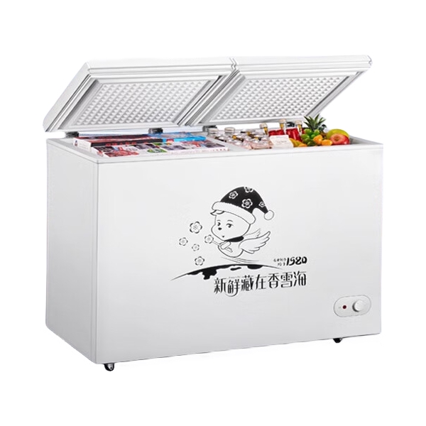 推荐商品：海帝兰 132L 卧式冷柜 双温区 一级能效 家用商用 冷藏冷冻 无霜 节能 BCD-132AE