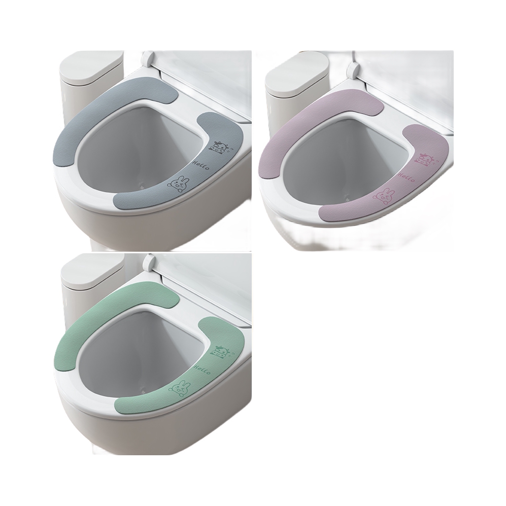 推荐商品：优勤 吸附式 大号牛兔款 毛绒 四季通用马桶垫 13cm*38cm