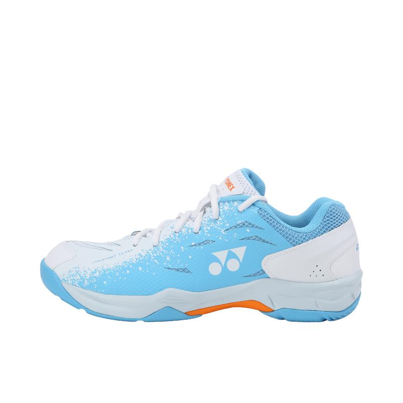 推荐商品：YONEX/尤尼克斯 Power Cushion CFT 羽毛球鞋 织物合成革低帮平跟轻量包裹性 白色/天蓝