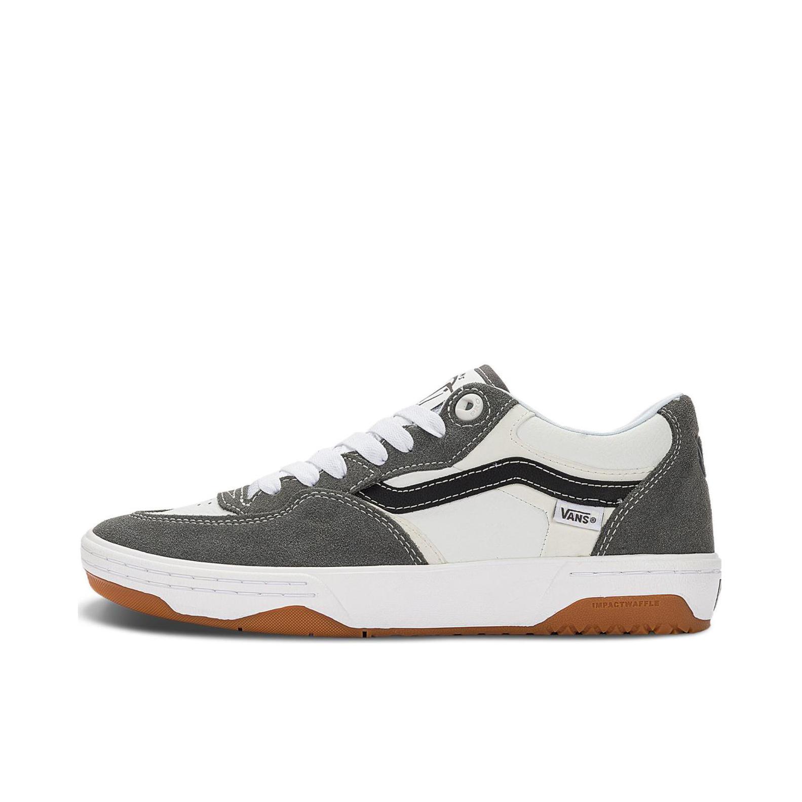 推荐商品：Vans/范斯 Rowan 2 板鞋 复古时尚舒适百搭减震轻便防滑耐磨贴合 灰色/白色