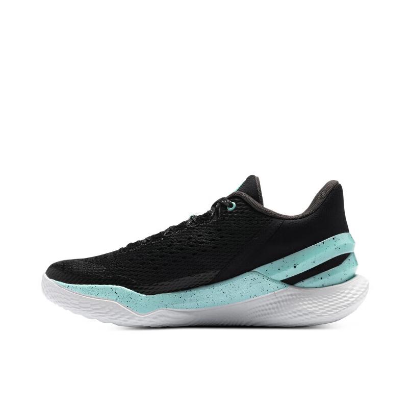 推荐商品：Under Armour/安德玛 Curry 2 透气 减震耐磨 实战训练 篮球鞋 黑色/青色