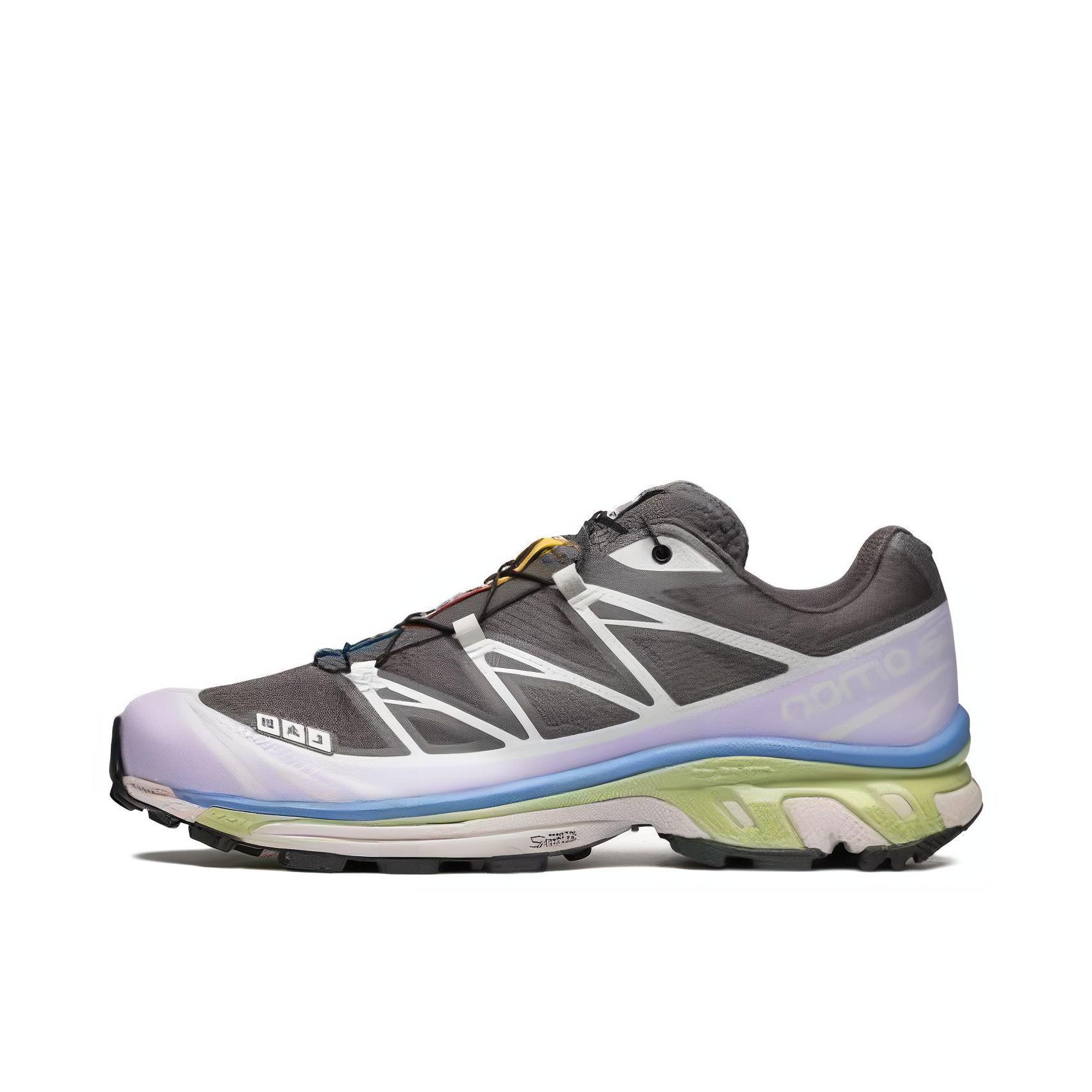 推荐商品：Salomon/萨洛蒙 XT-6 户外休闲鞋 越野跑鞋 织物复古机能透气网布支撑防水包裹性 灰色/银色