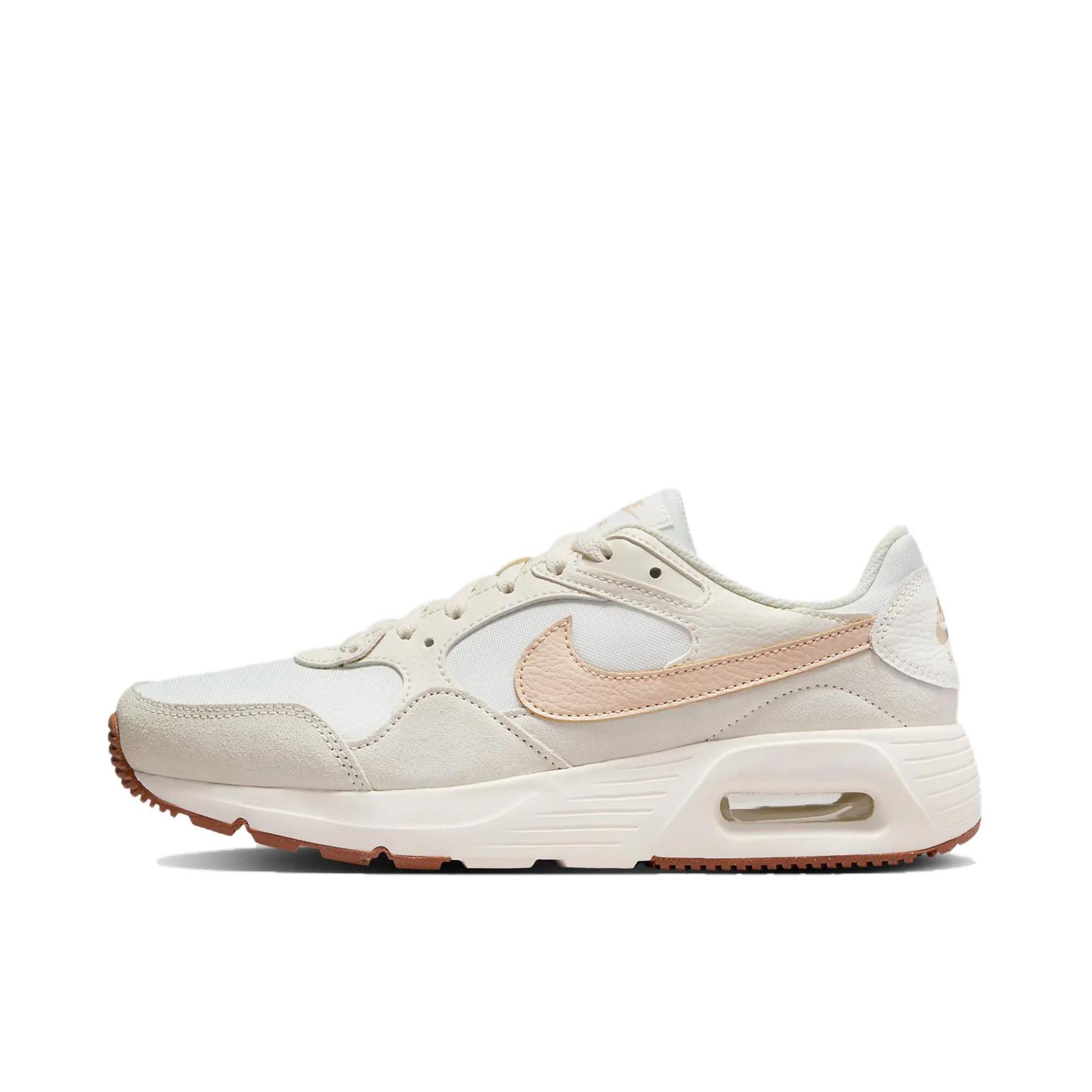 推荐商品：Nike Air Max SC 防滑耐磨 舒适缓震 网布透气 织物 气垫 减震 复古 合成革 耐穿 运动休闲鞋 白色/棕色