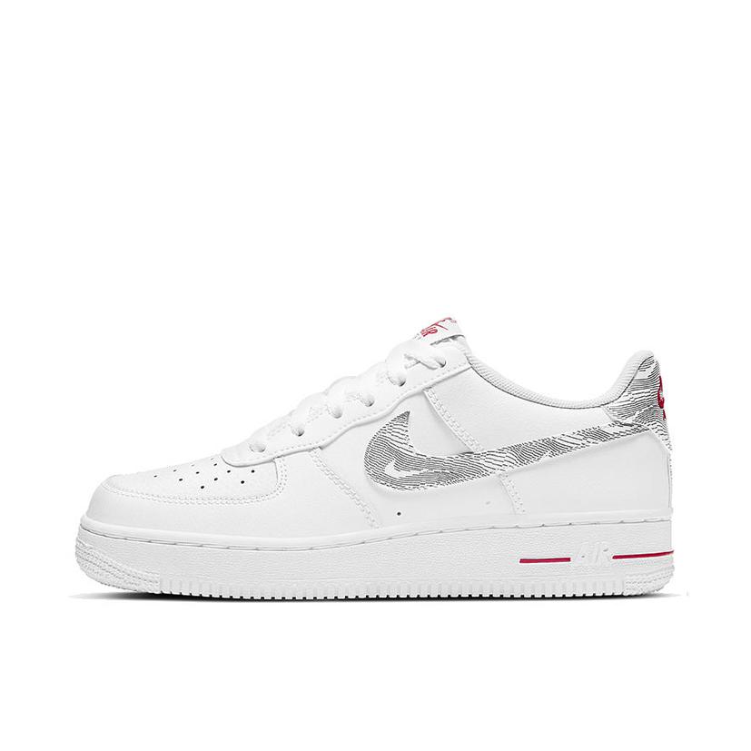 推荐商品：Nike Air Force 1 空军一号 板鞋 轻便舒适百搭耐磨防滑复古 GS/低帮/白色/红色/地形图案