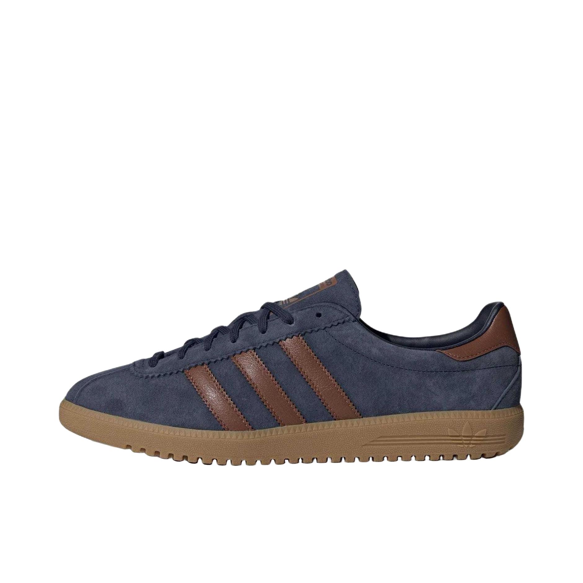 推荐商品：adidas Originals Bermuda T头鞋 德训鞋 板鞋 防滑耐磨轻便舒适复古百搭圆头 藏蓝/棕色